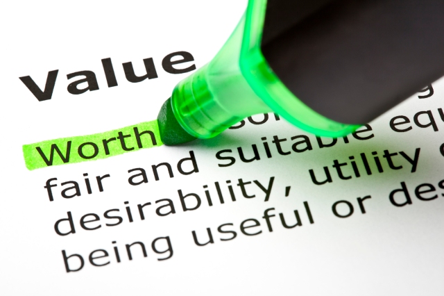 'Worth' highlighted, under 'Value'